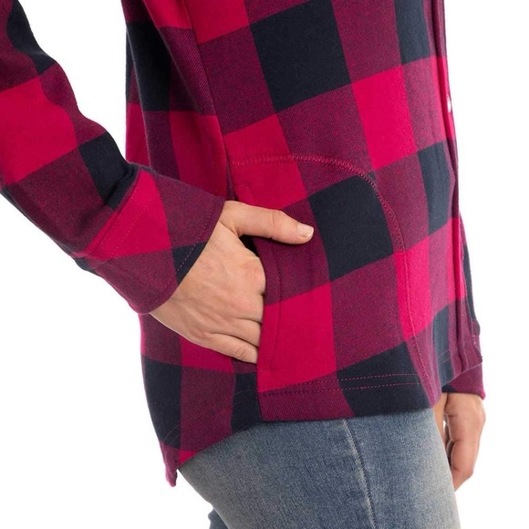 Orvis Flannel Shirt Jacket Buffalo Check NWOT Large - Picture 10 of 12